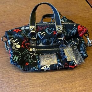 Coach Poppy Graffiti Satchel, Limited Edition!!